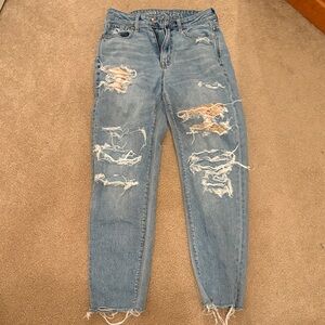 American Eagle Outfitters Light Blue Distressed Jeans